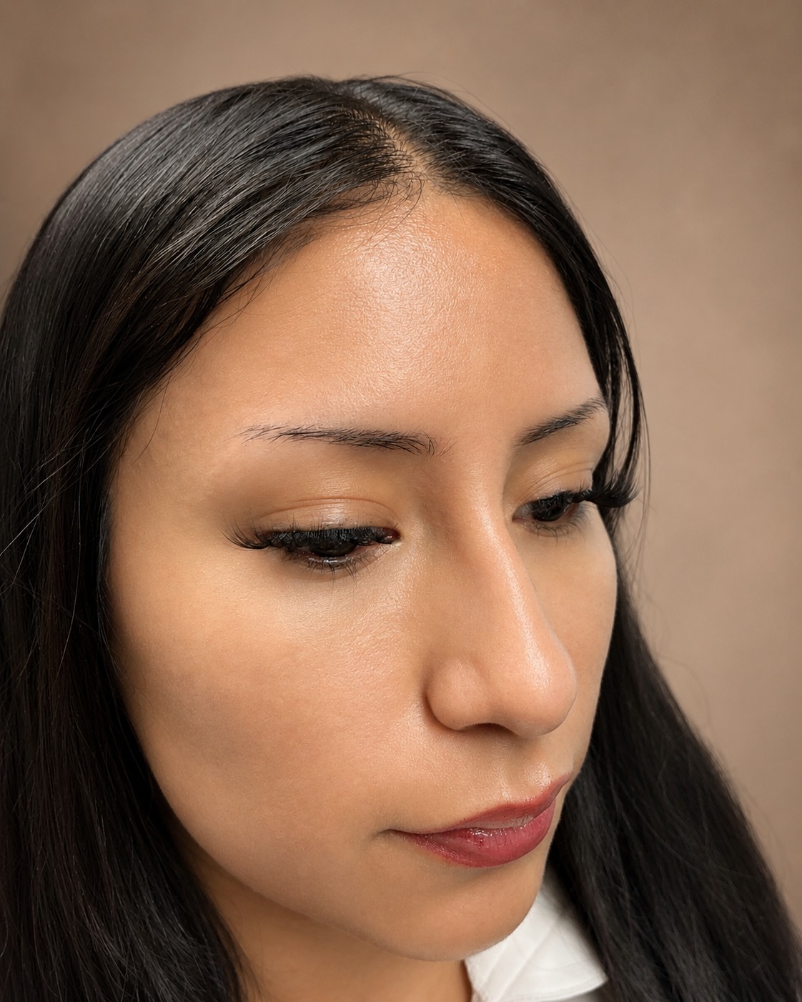 Before ombré powder brows — I Am Beautiful by Mia Atlanta GA